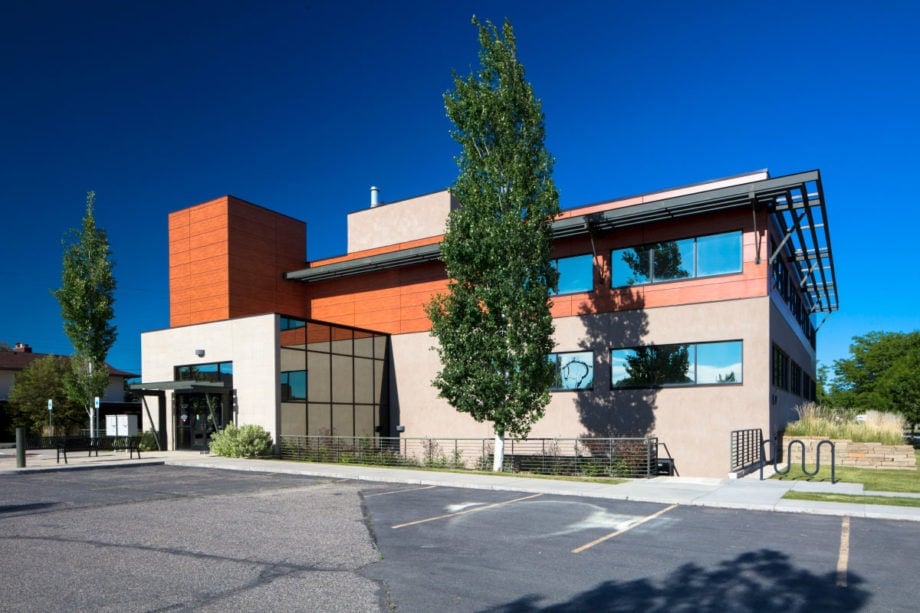 Norgaard Office Building in Billings, MT using Fundermax's Max Compact Exterior panels.