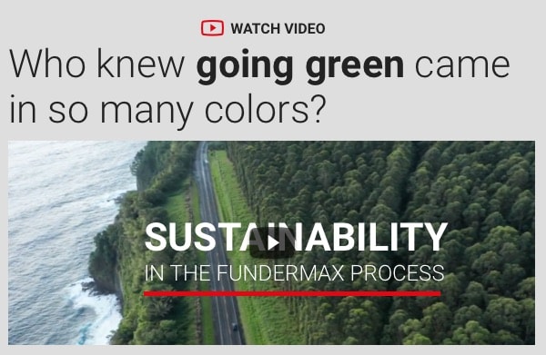 Fundermax Sustainability
