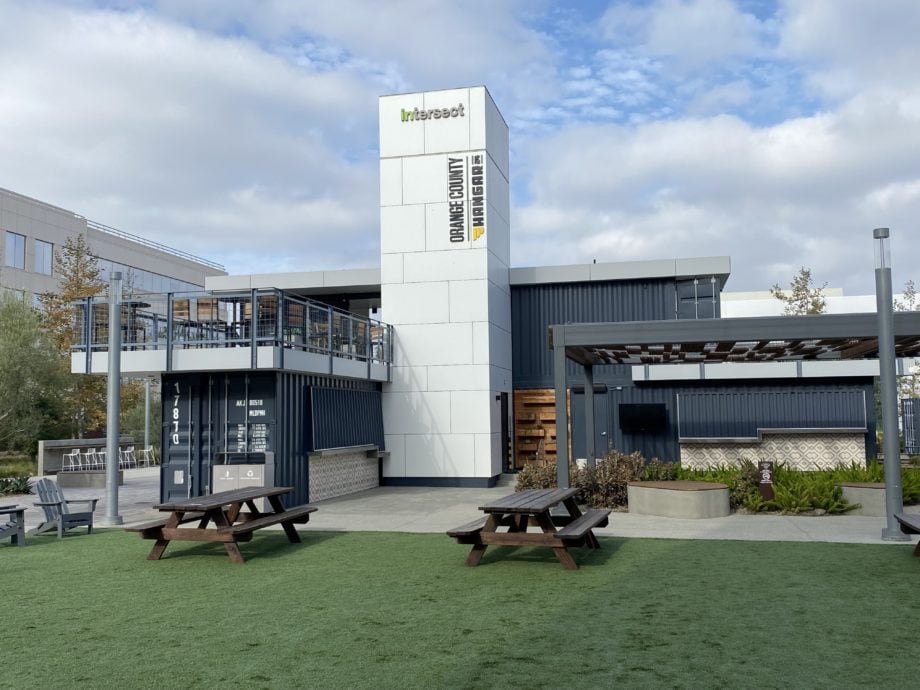 Exposed fasteners with Max Compact Exterior panels for the Hangar 24 Taproom