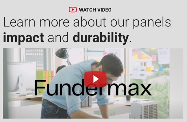 Learn about the Fundermax panel's impact and durability.